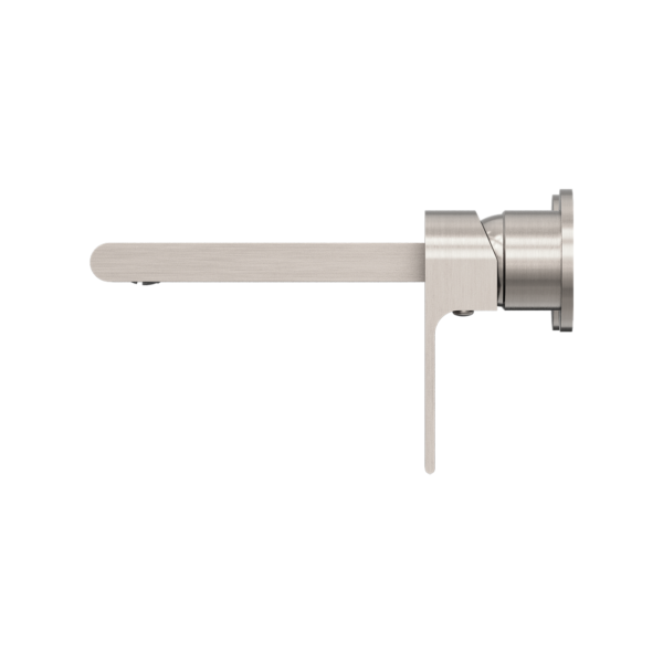 NERO BIANCA WALL BASIN/ BATH MIXER SEPARATE BACK PLATE BRUSHED NICKEL (AVAILABLE IN 187MM AND 230MM)