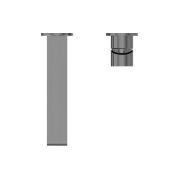 NERO BIANCA WALL BASIN/ BATH MIXER SEPARATE BACK PLATE GUN METAL (AVAILABLE IN 187MM AND 230MM)