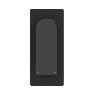 NERO BIANCA SHOWER MIXER 150MM MATTE BLACK