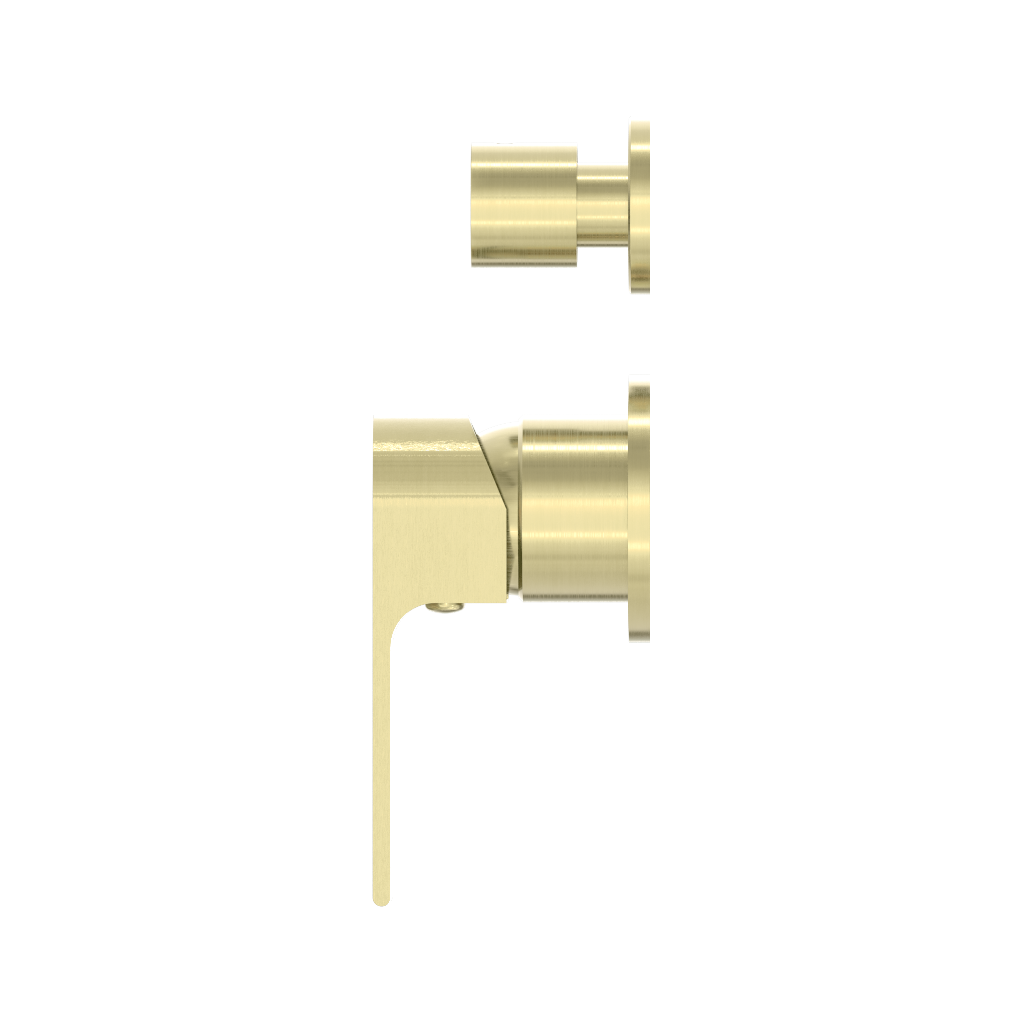 NERO BIANCA SHOWER MIXER DIVERTER SEPARATE BACK PLATE BRUSHED GOLD