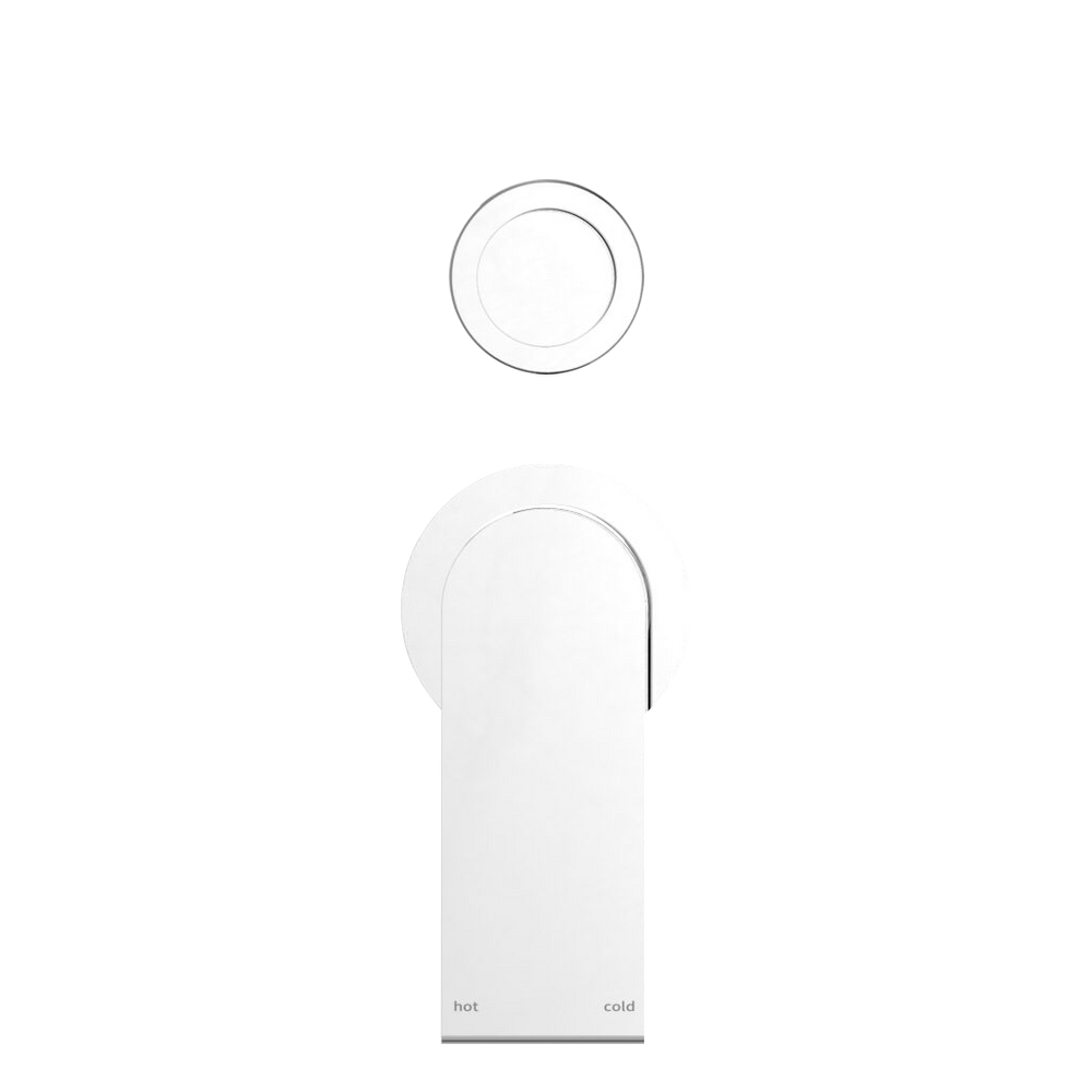 NERO BIANCA SHOWER MIXER DIVERTER SEPARATE BACK PLATE CHROME