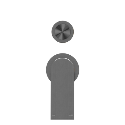 NERO BIANCA SHOWER MIXER DIVERTER SEPARATE BACK PLATE GUN METAL