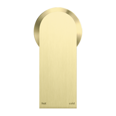 NERO BIANCA SHOWER MIXER PLATE BRUSHED GOLD
