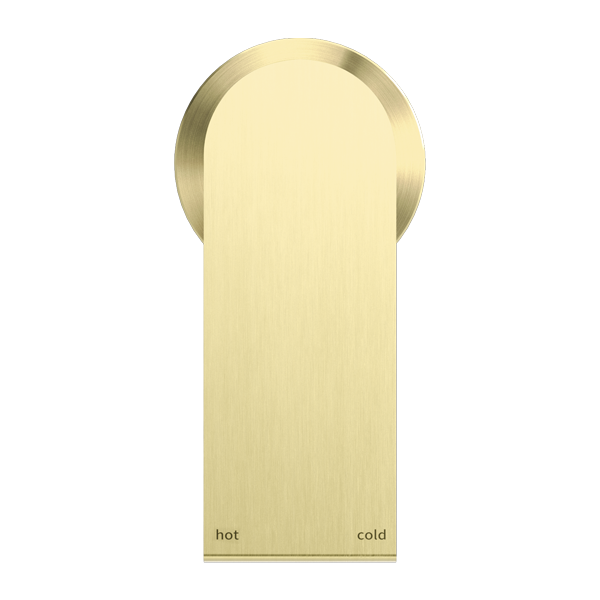 NERO BIANCA SHOWER MIXER PLATE BRUSHED GOLD