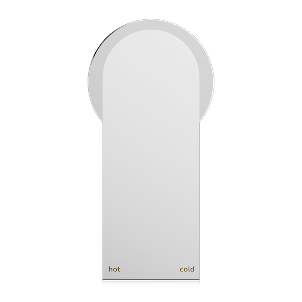 NERO BIANCA SHOWER MIXER PLATE CHROME