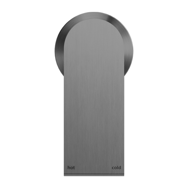 NERO BIANCA SHOWER MIXER PLATE GUN METAL