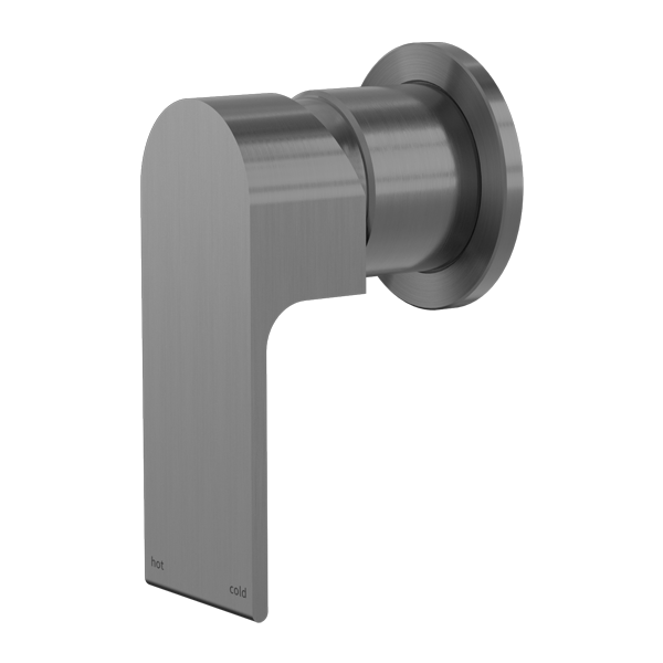 NERO BIANCA SHOWER MIXER PLATE GUN METAL