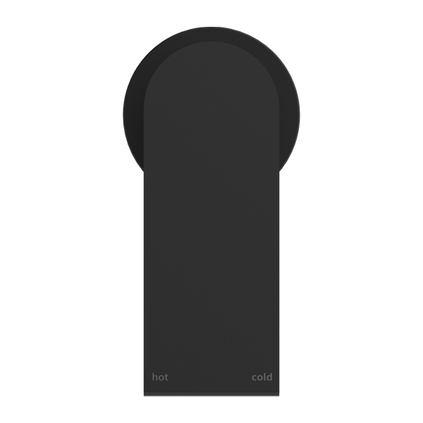 NERO BIANCA SHOWER MIXER PLATE MATTE BLACK