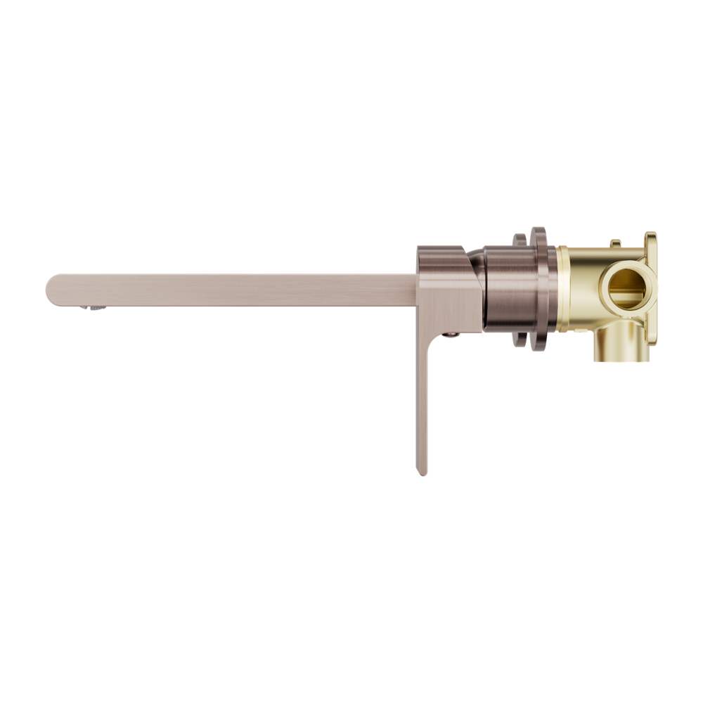 NERO BIANCA WALL BASIN/BATH MIXER WITH SEPARATE BACK PLATE BRUSHED BRONZE (AVAILABLE IN 187MM AND 230MM)