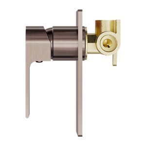 NERO BIANCA SHOWER MIXER 150MM BRUSHED BRONZE