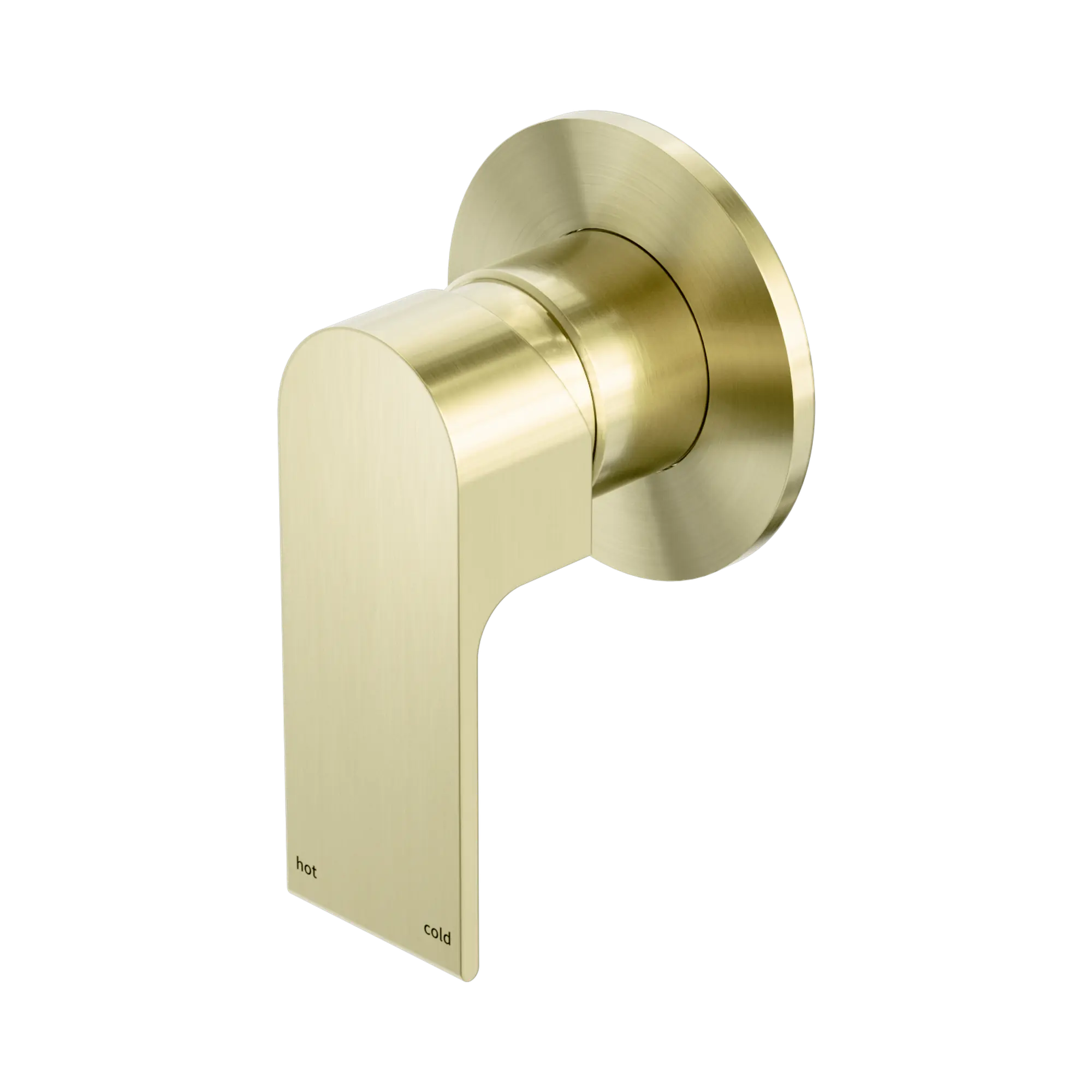 Nero Bianca Shower Mixer Plate 110mm Brushed Gold