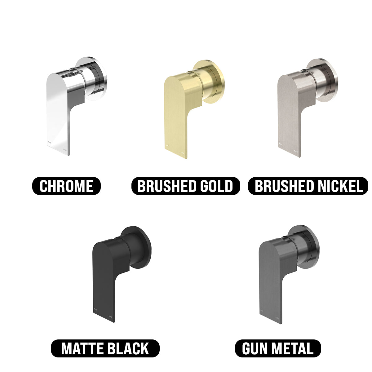NERO BIANCA SHOWER MIXER GUN METAL