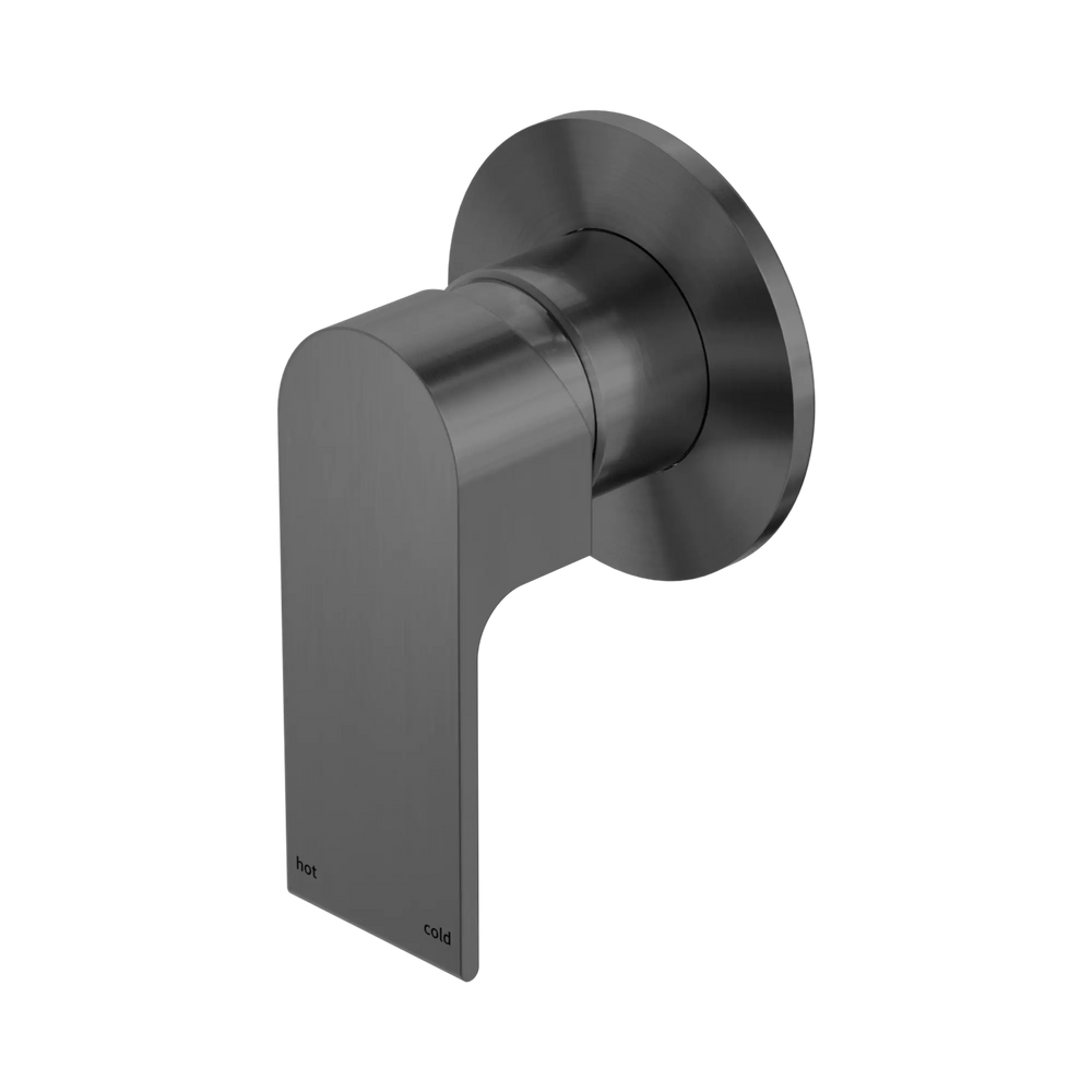 Nero Bianca Shower Mixer Plate 110mm Gun Metal