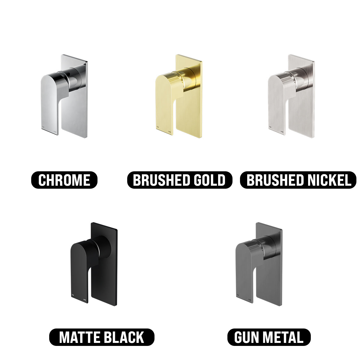 NERO BIANCA SHOWER MIXER 150MM GUN METAL