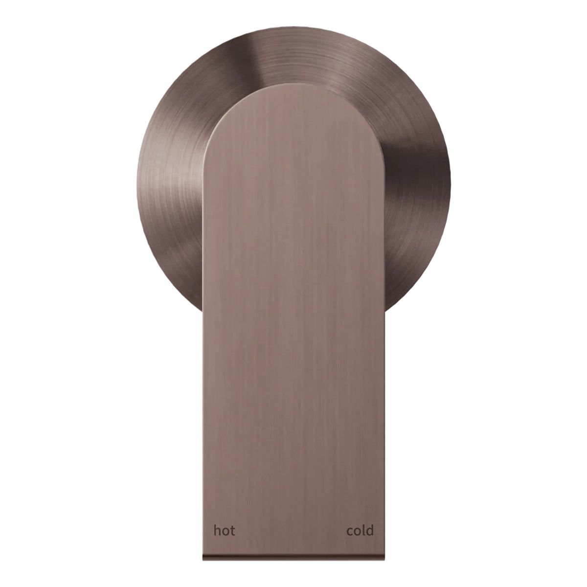 NERO BIANCA SHOWER MIXER PLATE 110MM BRUSHED BRONZE