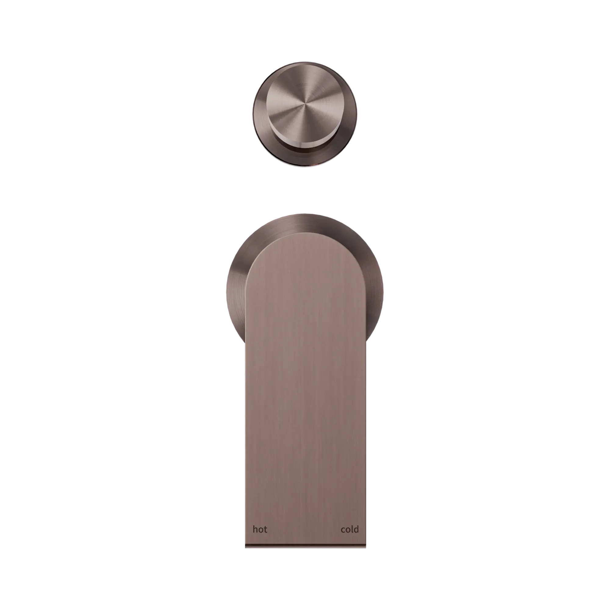 NERO BIANCA SHOWER MIXER WITH DIVERTER SEPARATE BACK PLATE BRUSHED BRONZE image 3