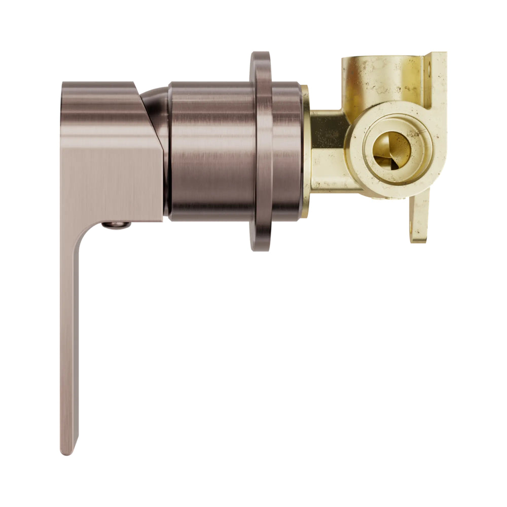 NERO BIANCA SHOWER MIXER 110MM BRUSHED BRONZE