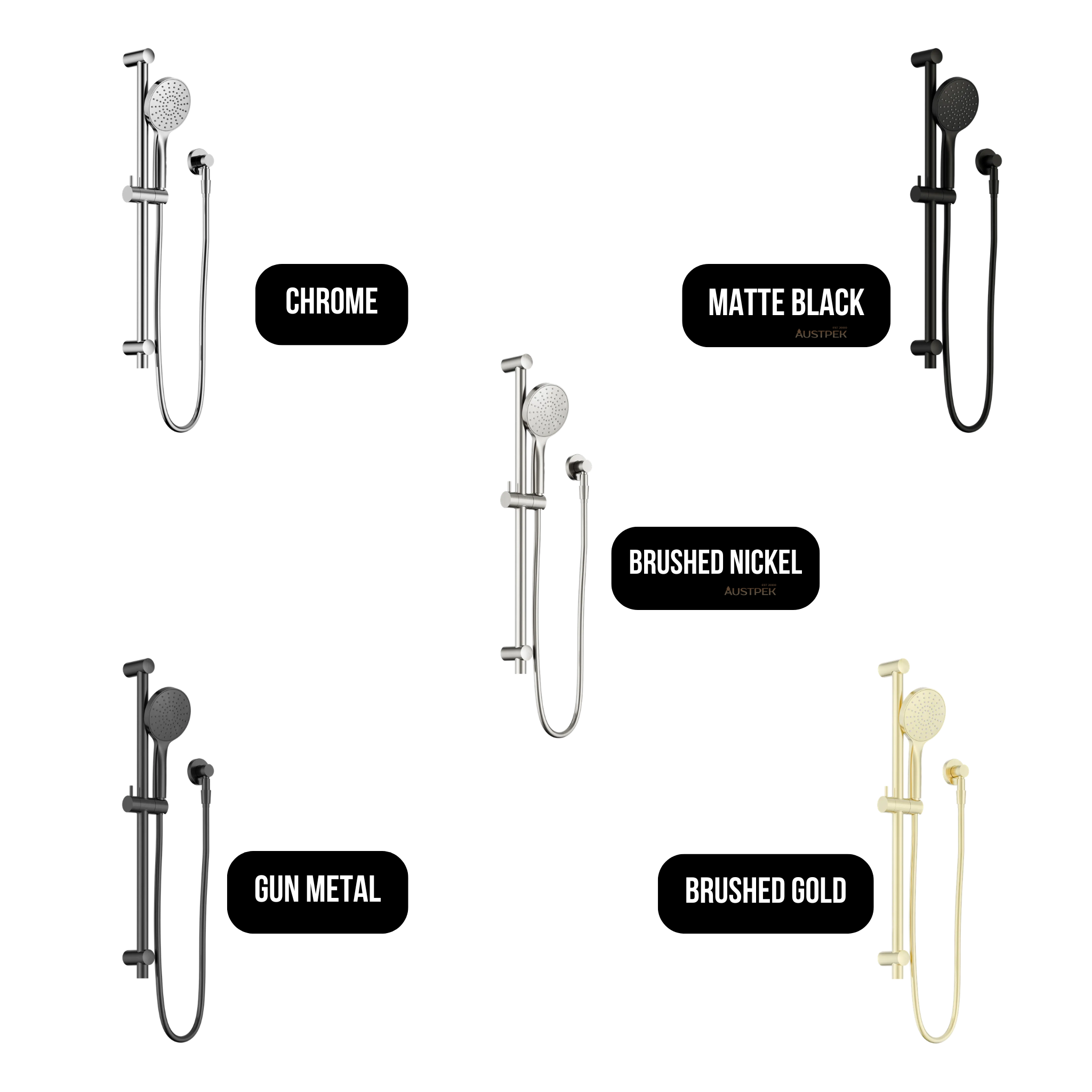 NERO DOLCE II RAIL SHOWER 692MM MATTE BLACK