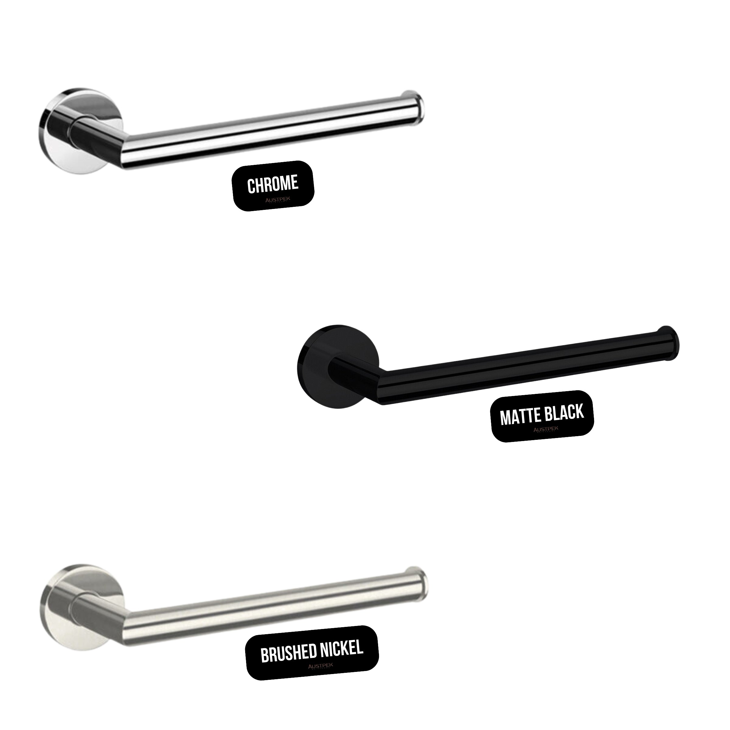 NERO DOLCE HAND TOWEL RAIL BRUSHED NICKEL