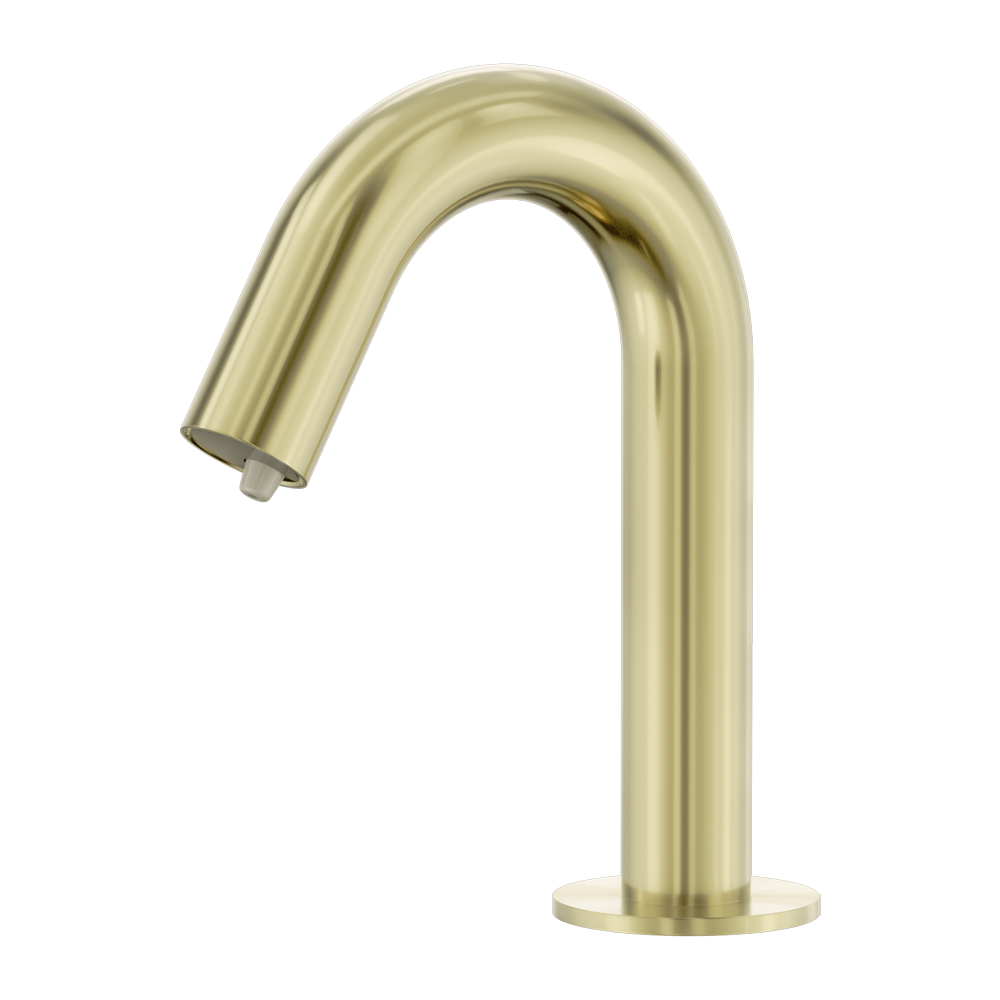 NERO MECCA HOB MOUNTED SENSOR SOAP DISPENSOR 144MM BRUSHED GOLD