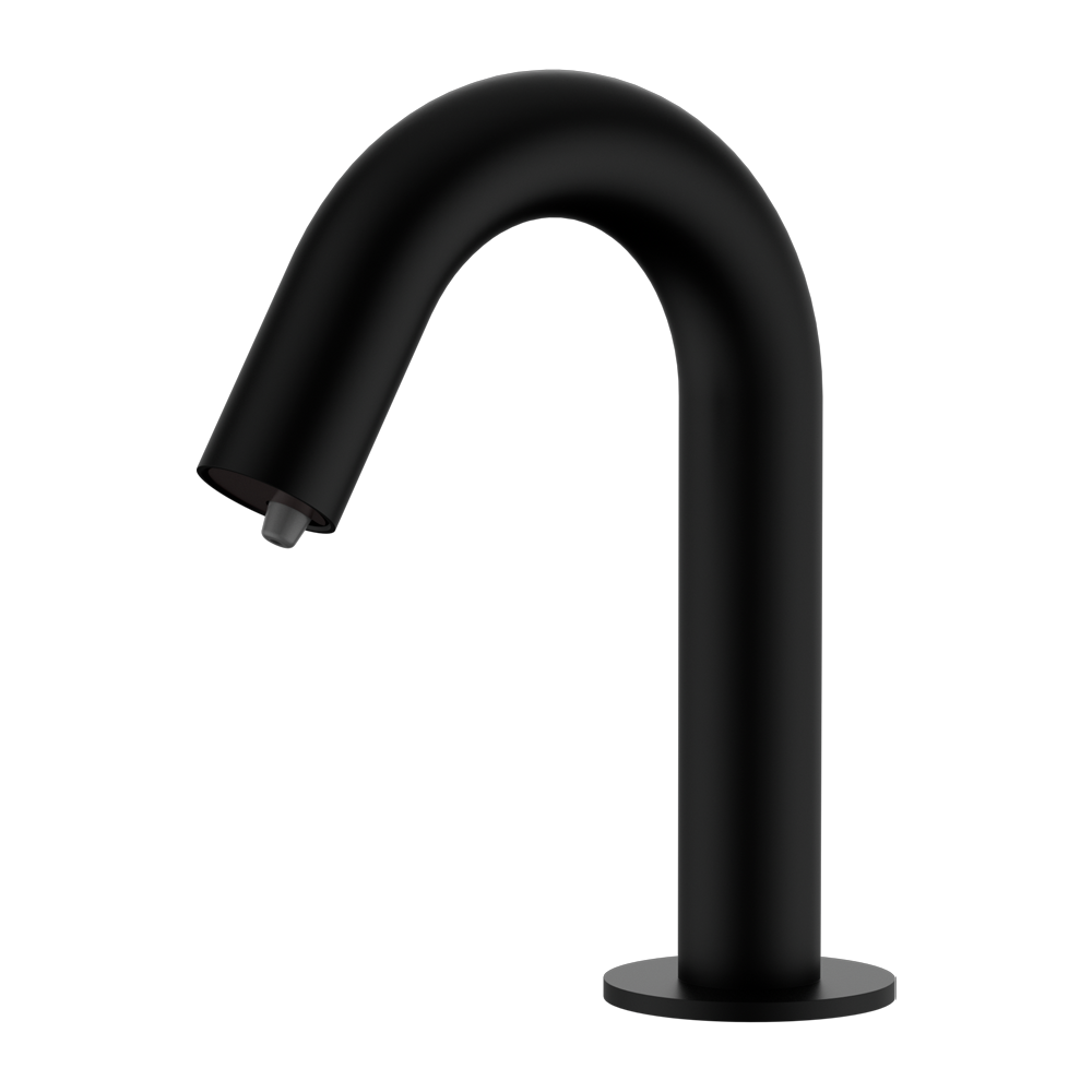 NERO MECCA HOB MOUNTED SENSOR SOAP DISPENSOR 144MM MATTE BLACK