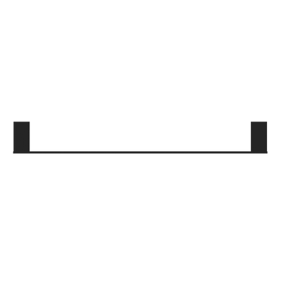NERO CELIA NON-HEATED SINGLE TOWEL RAIL MATTE BLACK (AVAILABLE IN 600MM AND 800MM)