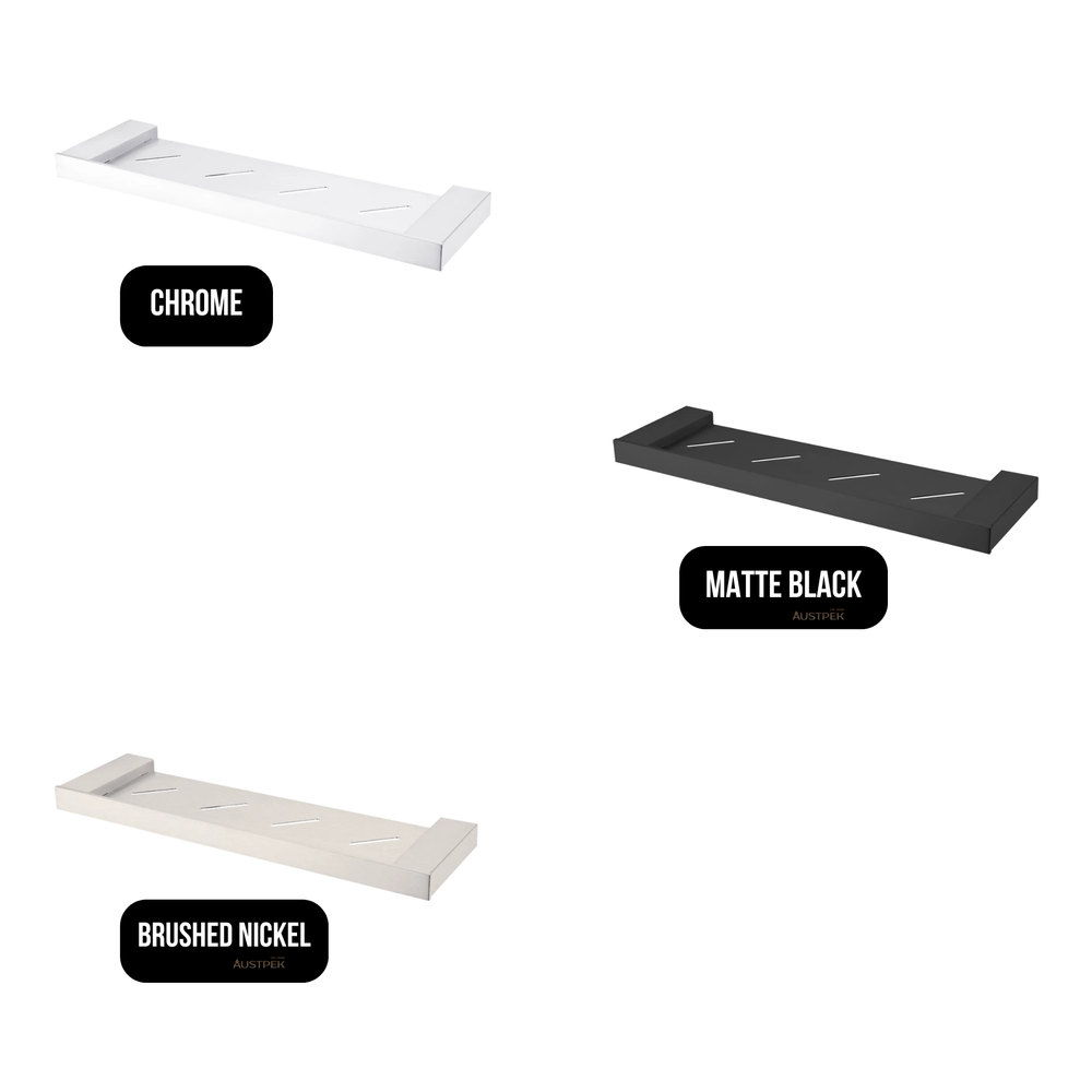 NERO CELIA METAL SHELF 381MM MATTE BLACK