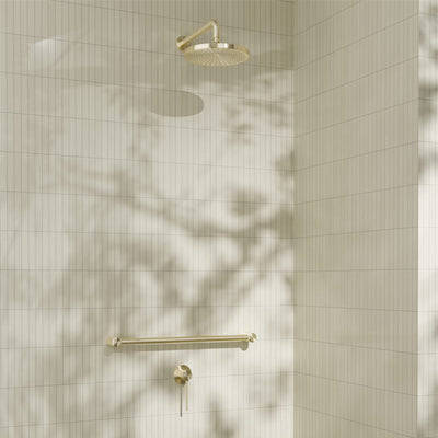 NERO ROUND SHOWER ARM BRUSHED GOLD (AVAILABLE IN 330MM AND 500MM)
