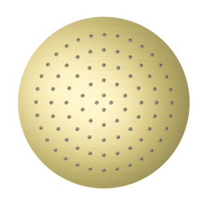 NERO ROUND SHOWER HEAD 250MM BRUSHED GOLD