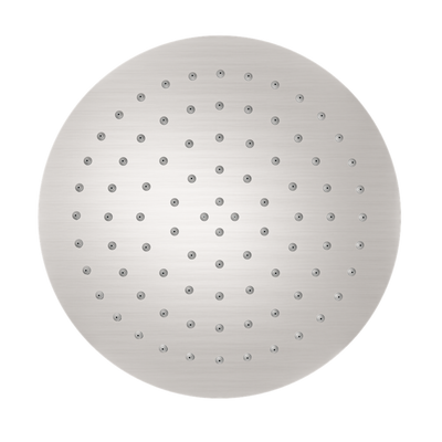 NERO ROUND SHOWER HEAD 250MM BRUSHED NICKEL