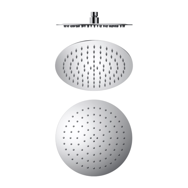 NERO ROUND SHOWER HEAD 250MM CHROME