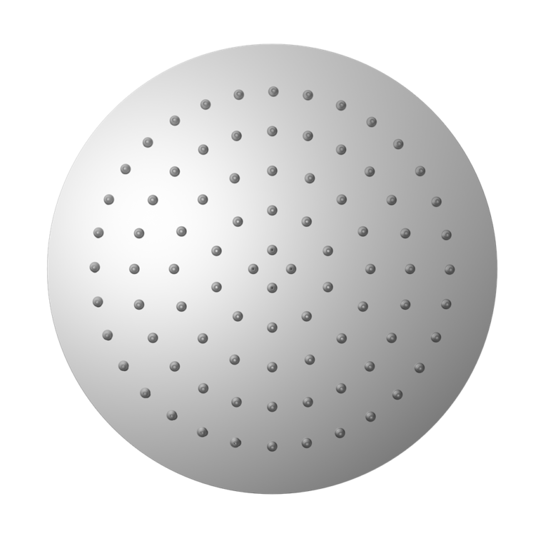 NERO ROUND SHOWER HEAD 250MM CHROME