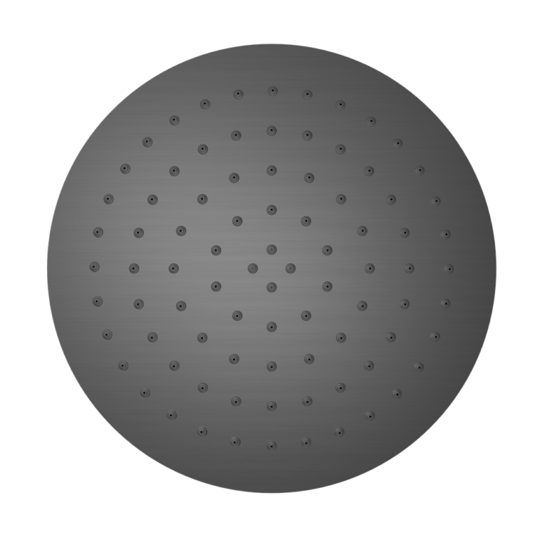 NERO ROUND SHOWER HEAD 250MM GUN METAL