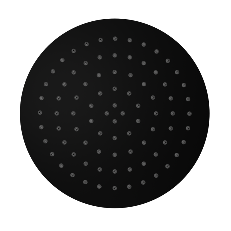 NERO ROUND SHOWER HEAD 250MM MATTE BLACK