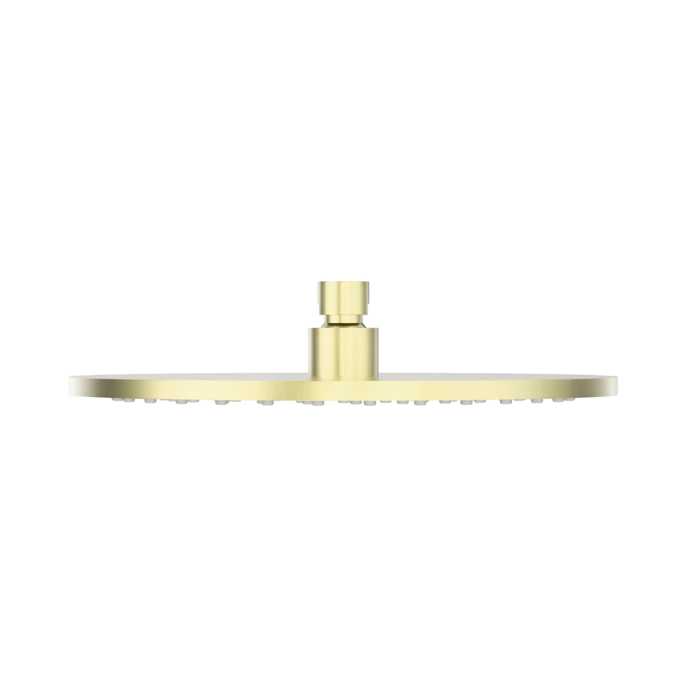 NERO 250MM ROUND METAL SHOWER HEAD II BRUSHED GOLD image 3
