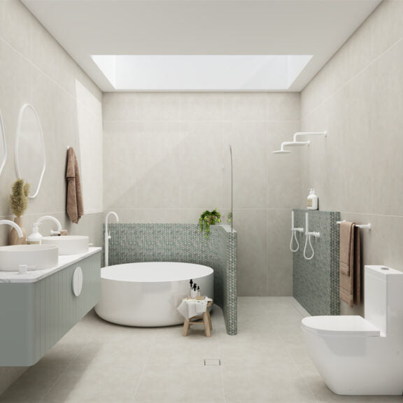 NERO AIR SHOWER HEAD 230MM MATTE WHITE