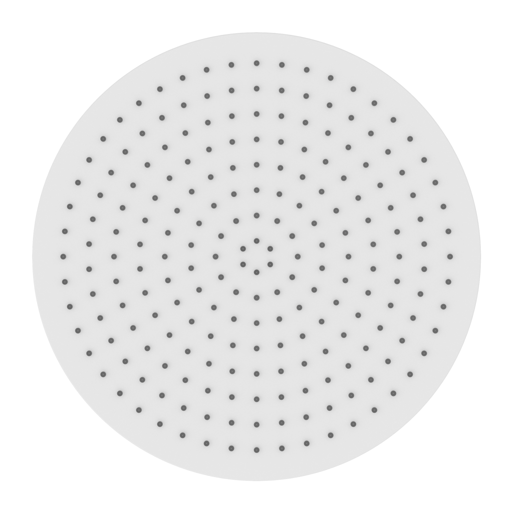 NERO AIR SHOWER HEAD 230MM MATTE WHITE