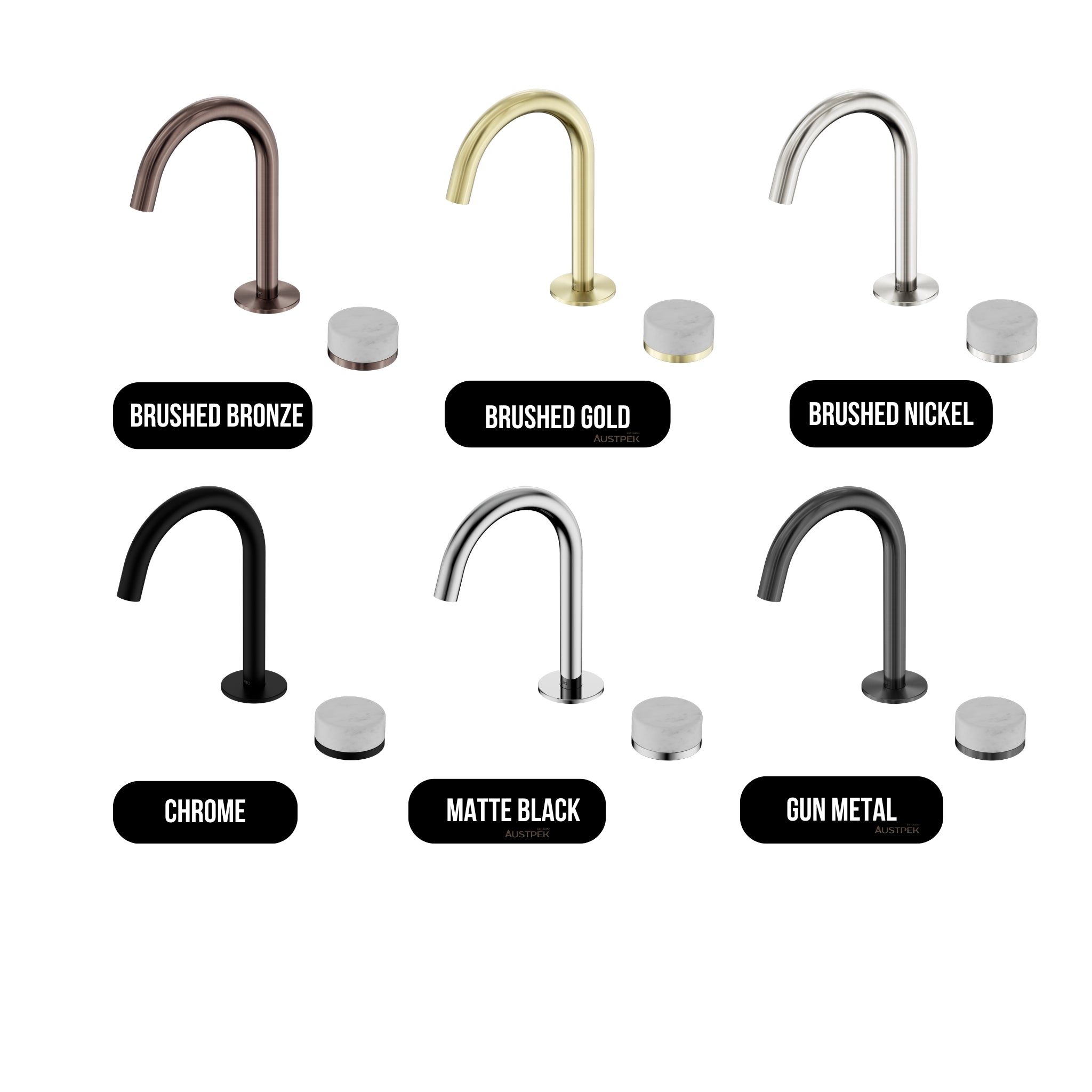 NERO SERENITY PROGRESSIVE BASIN MIXER ARC SPOUT WITH CARRARA HANDLE 210MM CHROME