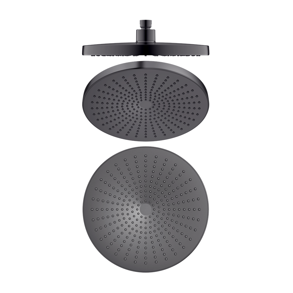 NERO OPAL ROUND SHOWER HEAD 250MM GUN METAL