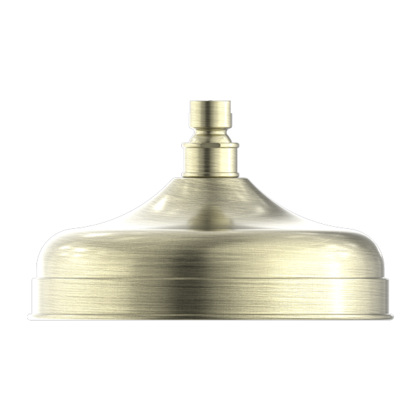 NERO YORK SHOWER HEAD 200MM AGED BRASS