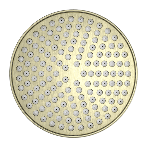 NERO YORK SHOWER HEAD 200MM AGED BRASS