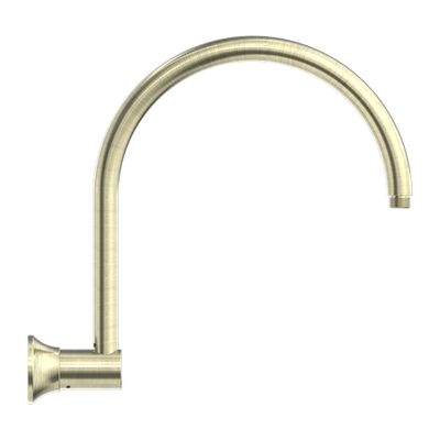 NERO YORK SHOWER ARM 346MM AGED BRASS