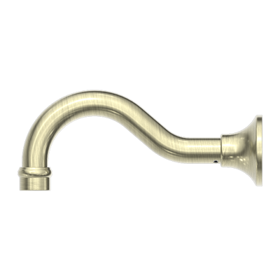 NERO YORK BASIN/ BATH SPOUT 206MM AGED BRASS