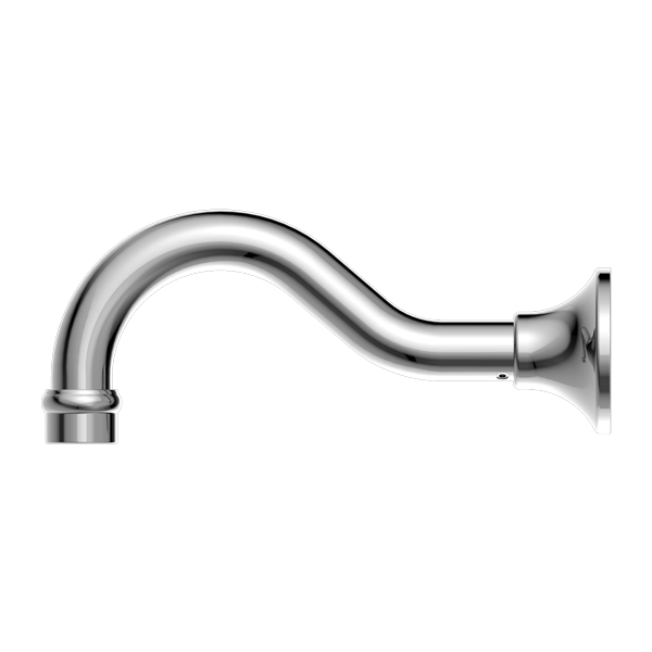 NERO YORK WALL BASIN / BATH SPOUT 205MM CHROME