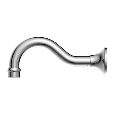 NERO YORK WALL BASIN / BATH SPOUT 206MM CHROME