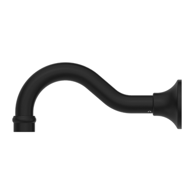 NERO YORK BASIN/ BATH SPOUT 206MM MATTE BLACK