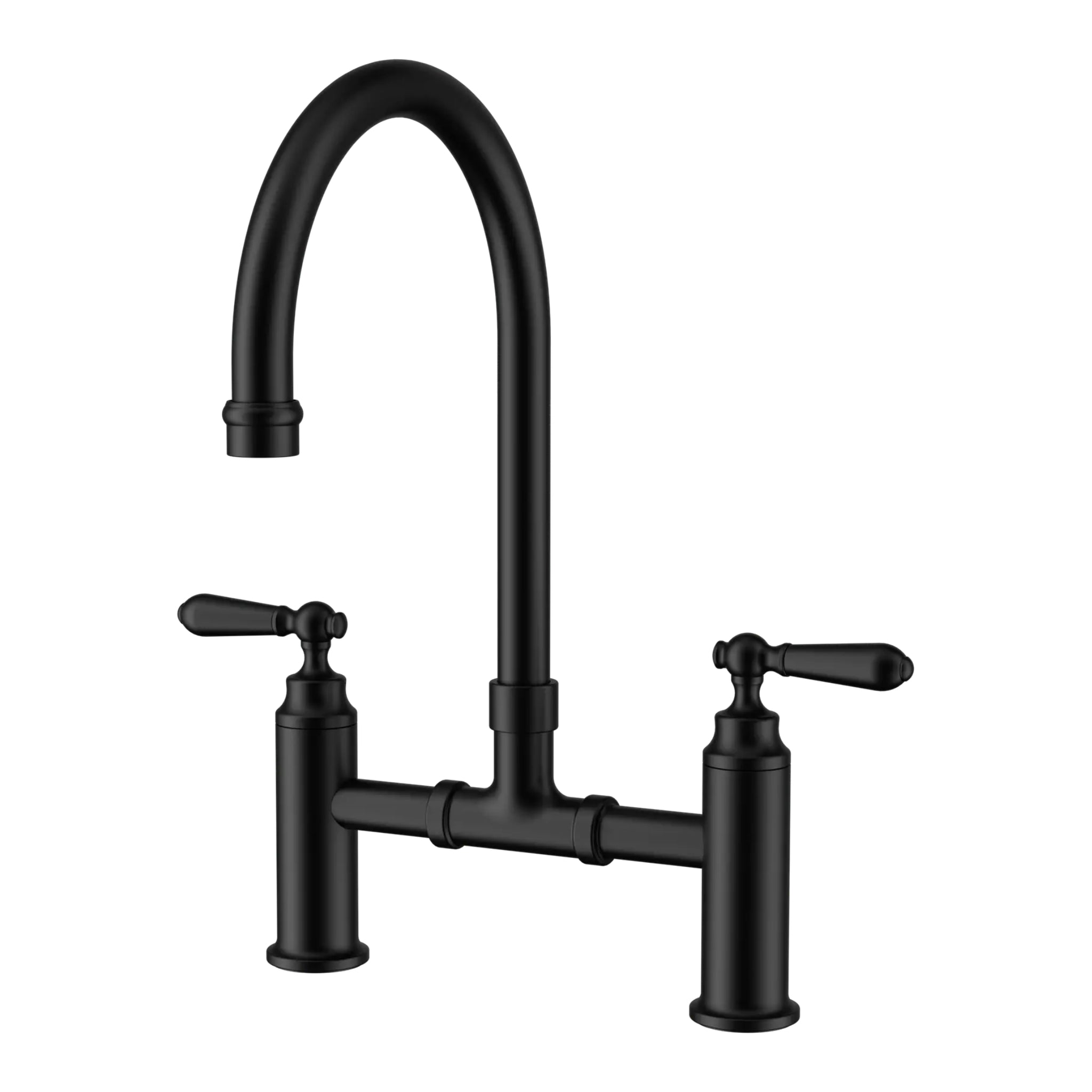 NERO YORK BRIDGE KITCHEN SET 385MM MATTE BLACK