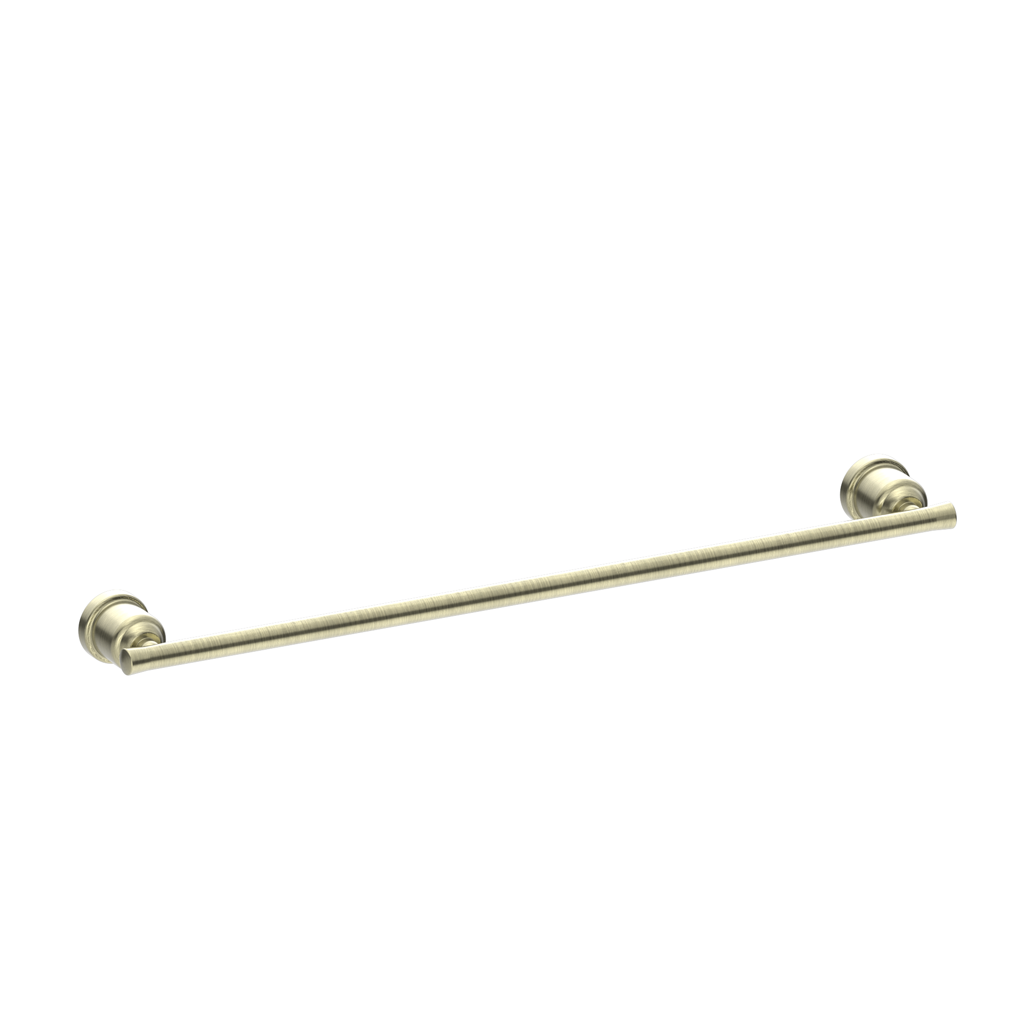 NERO YORK NON HEATED SINGLE TOWEL RAIL 600MM AGED BRASS