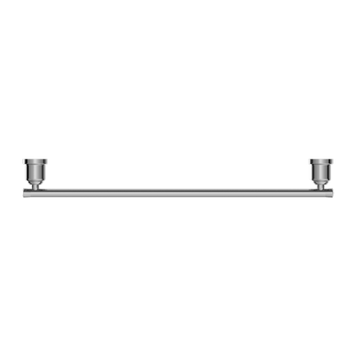 NERO YORK NON-HEATED SINGLE TOWEL RAIL 600MM CHROME