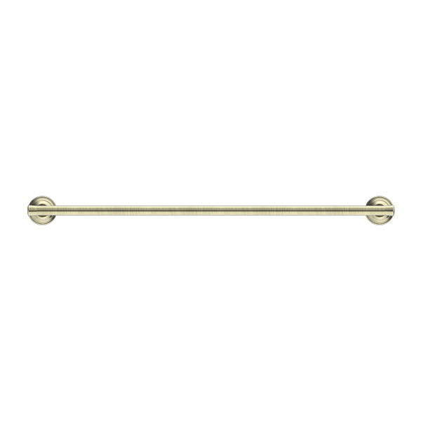 NERO YORK NON-HEATED DOUBLE TOWEL RAIL 600MM AGED BRASS
